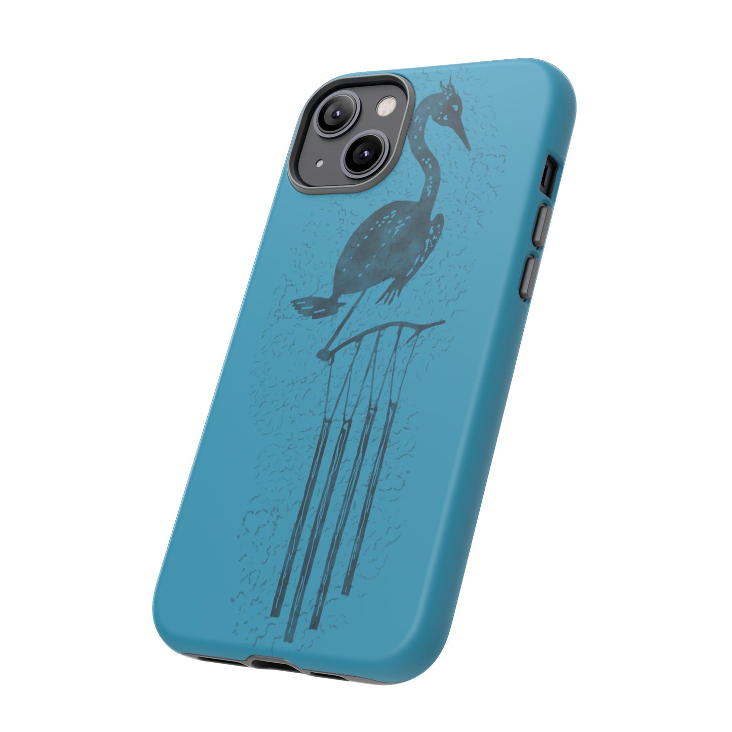 The Floridian - Sandhill Crane - Turquoise Phone Case