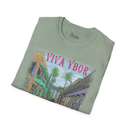 The Floridian - Color Viva Ybor - Unisex Crew Softstyle T-Shirt