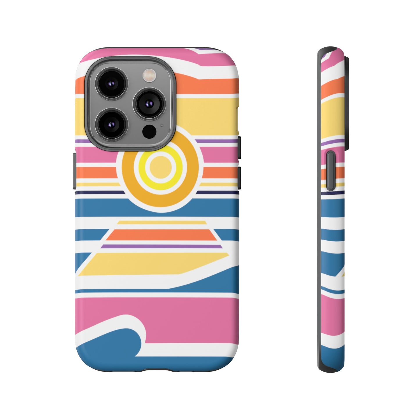 Surf Monkey - 70's Retro - White Phone Case