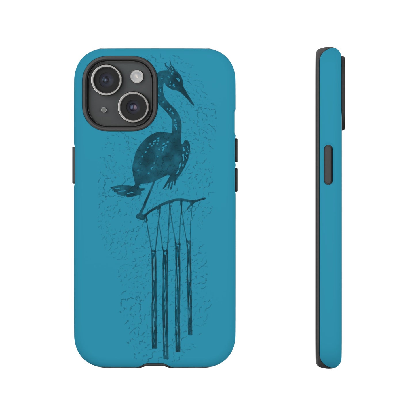 The Floridian - Sandhill Crane - Turquoise Phone Case