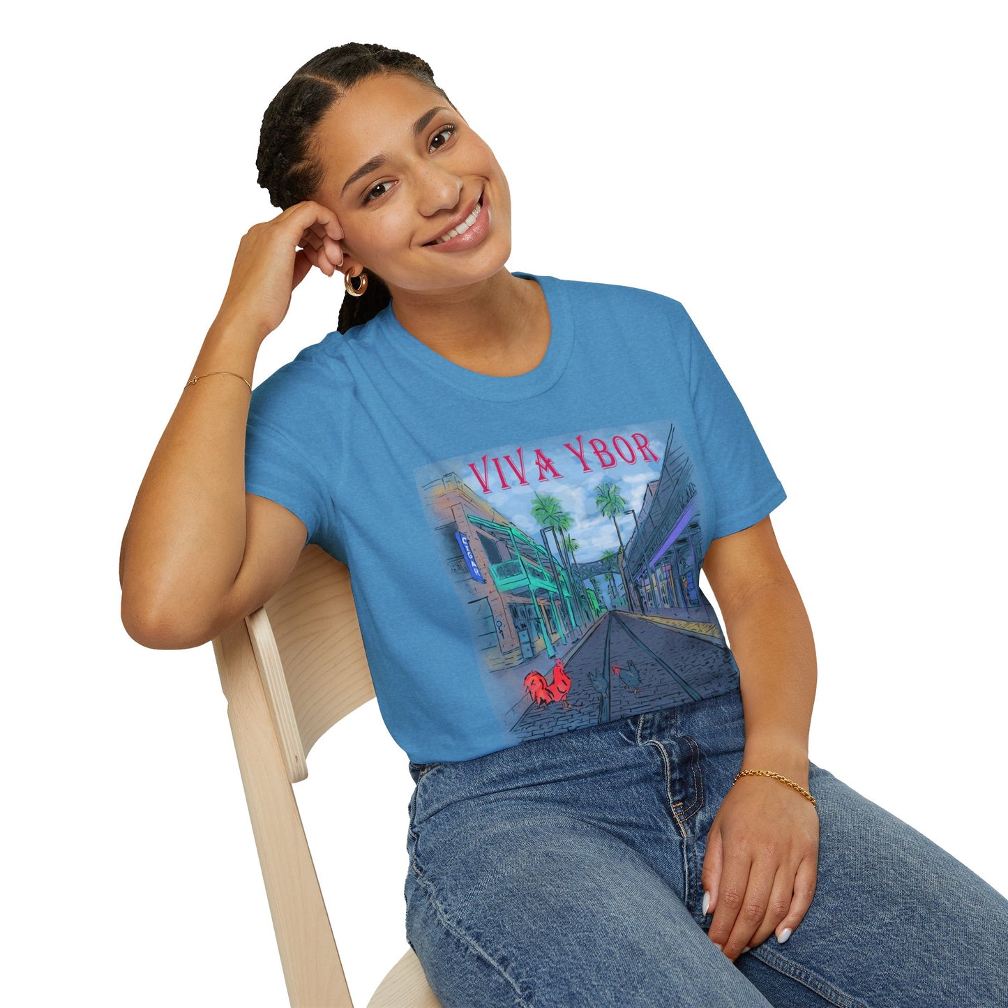 The Floridian - Color Viva Ybor - Unisex Crew Softstyle T-Shirt
