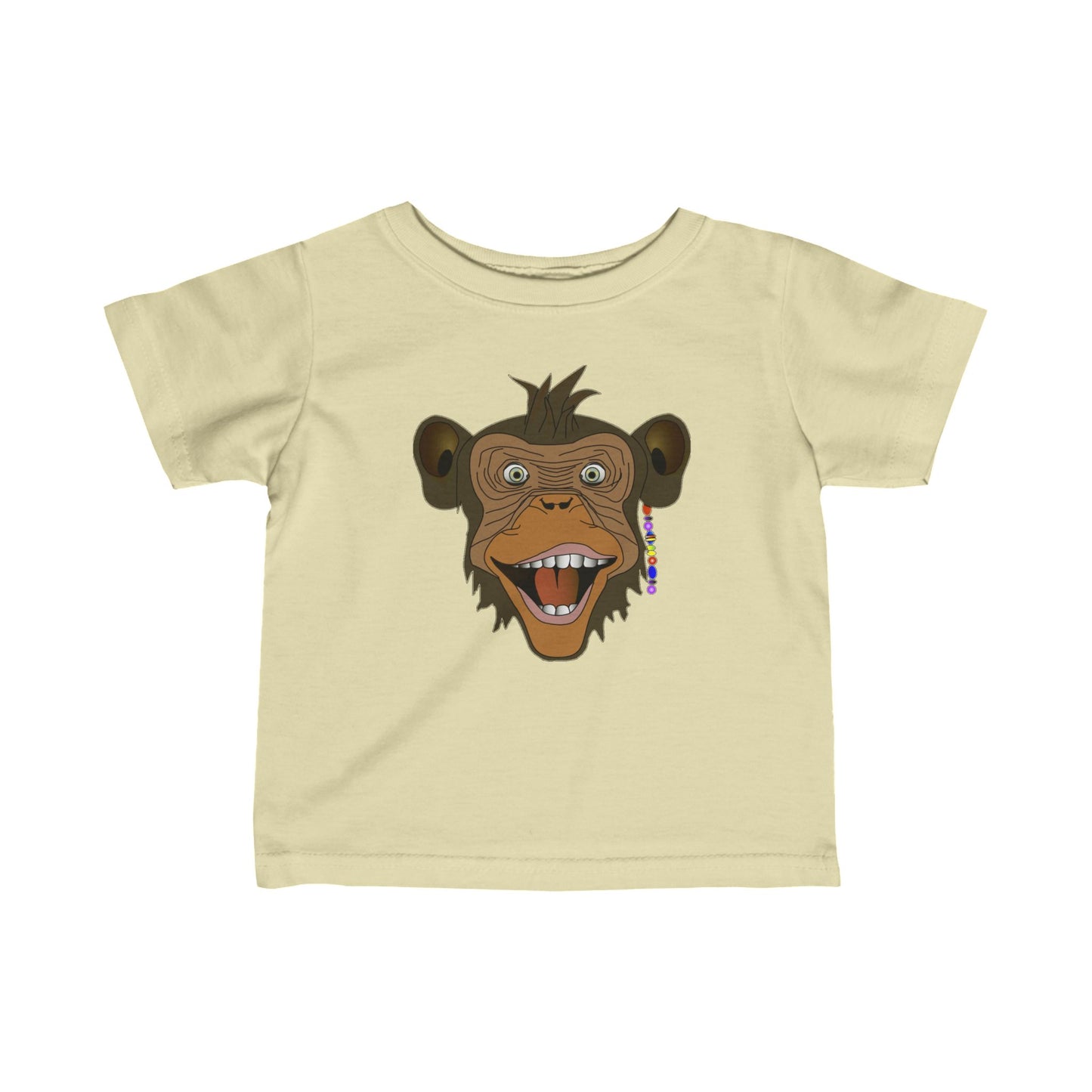 Surf Monkey - Head - Unisex Infant Fine Jersey Tee