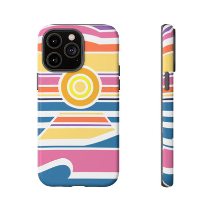 Surf Monkey - 70's Retro - White Phone Case