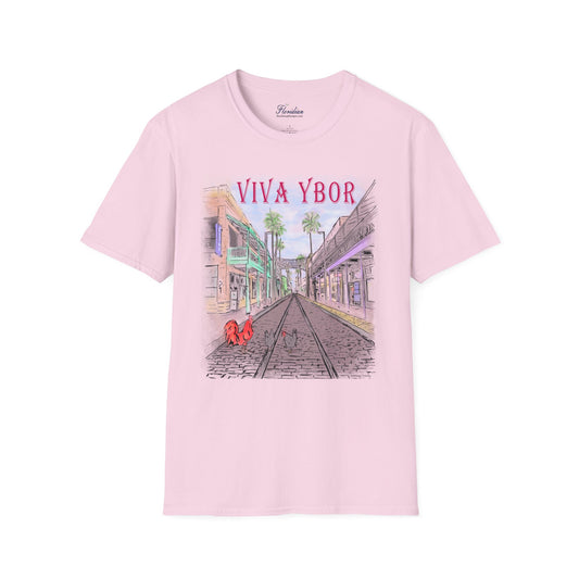 The Floridian - Color Viva Ybor - Unisex Crew Softstyle T-Shirt