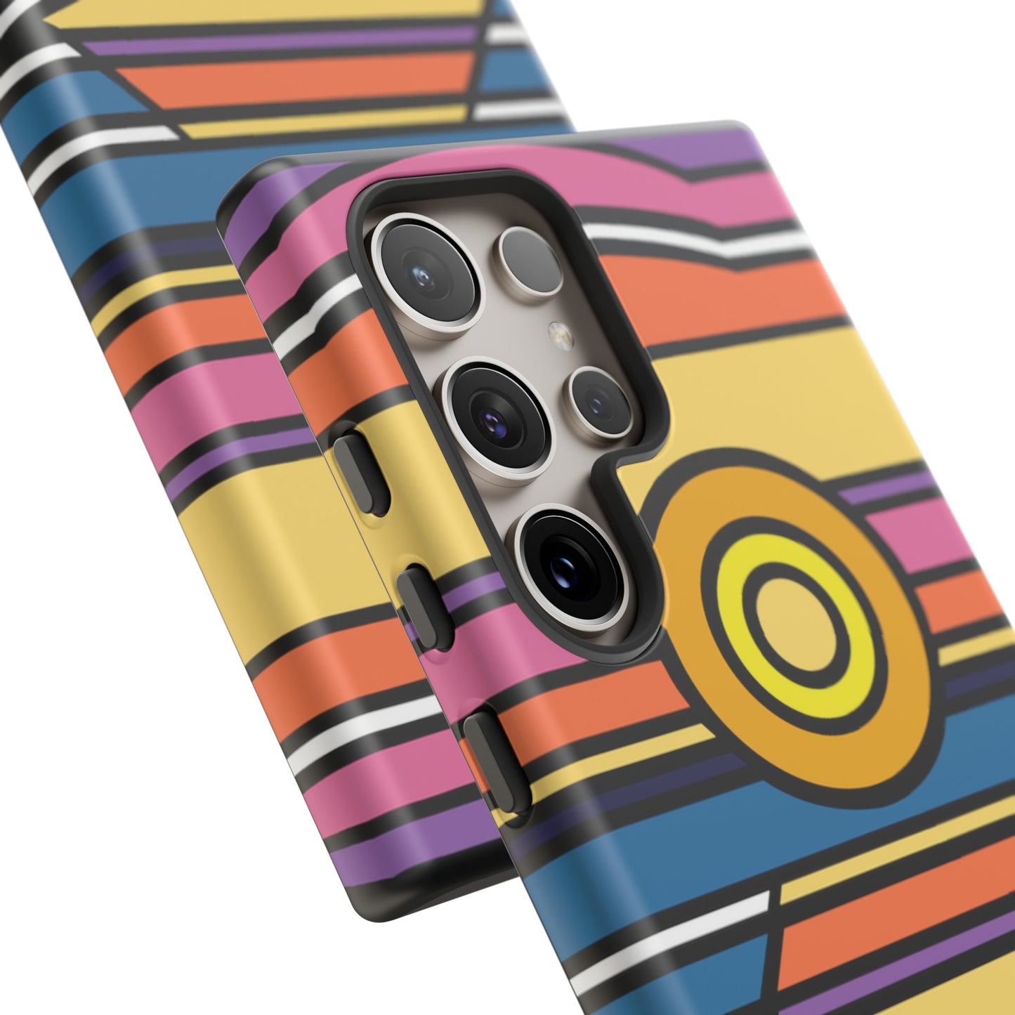 Surf Monkey - 70's Retro - Black Phone Case