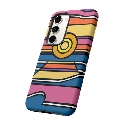 Surf Monkey - 70's Retro - Black Phone Case