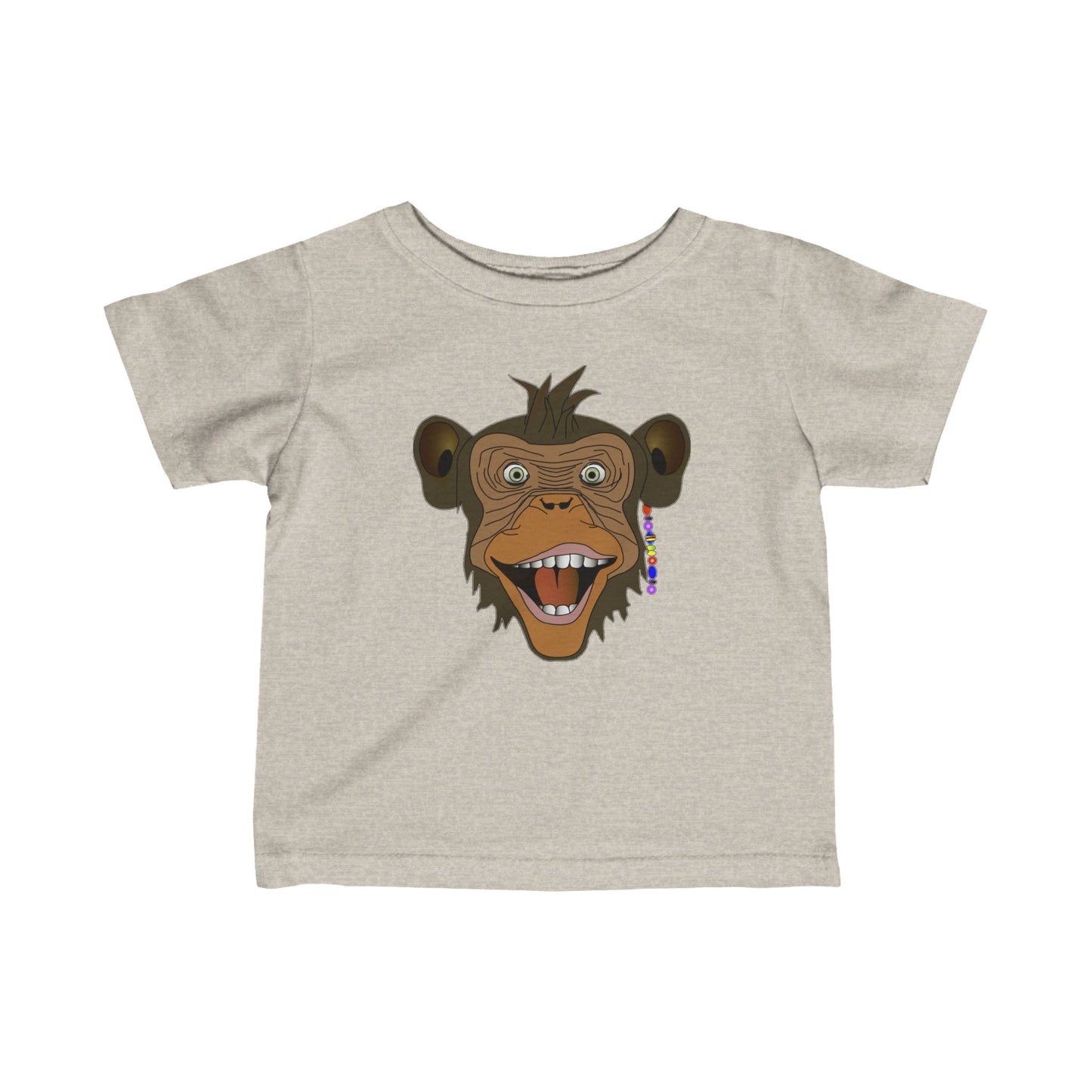 Surf Monkey - Head - Unisex Infant Fine Jersey Tee