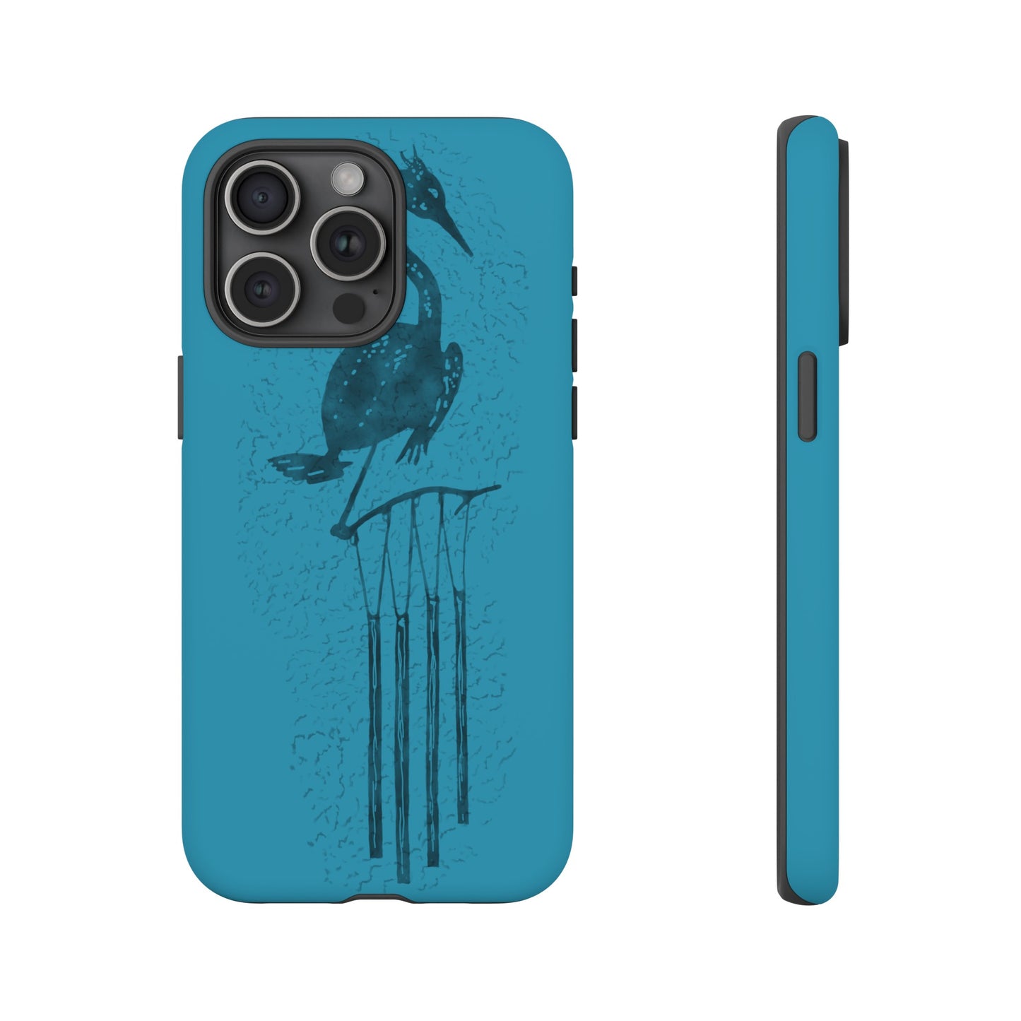 The Floridian - Sandhill Crane - Turquoise Phone Case