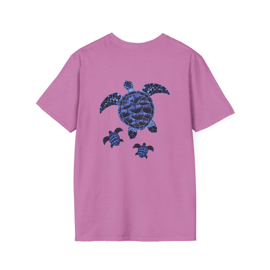 The Floridian - Blue Hawksbill Turtles - Unisex Crew Softstyle T-Shirt