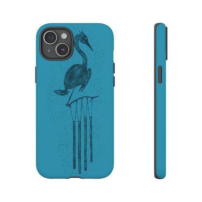 The Floridian - Sandhill Crane - Turquoise Phone Case