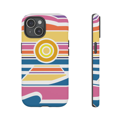 Surf Monkey - 70's Retro - White Phone Case