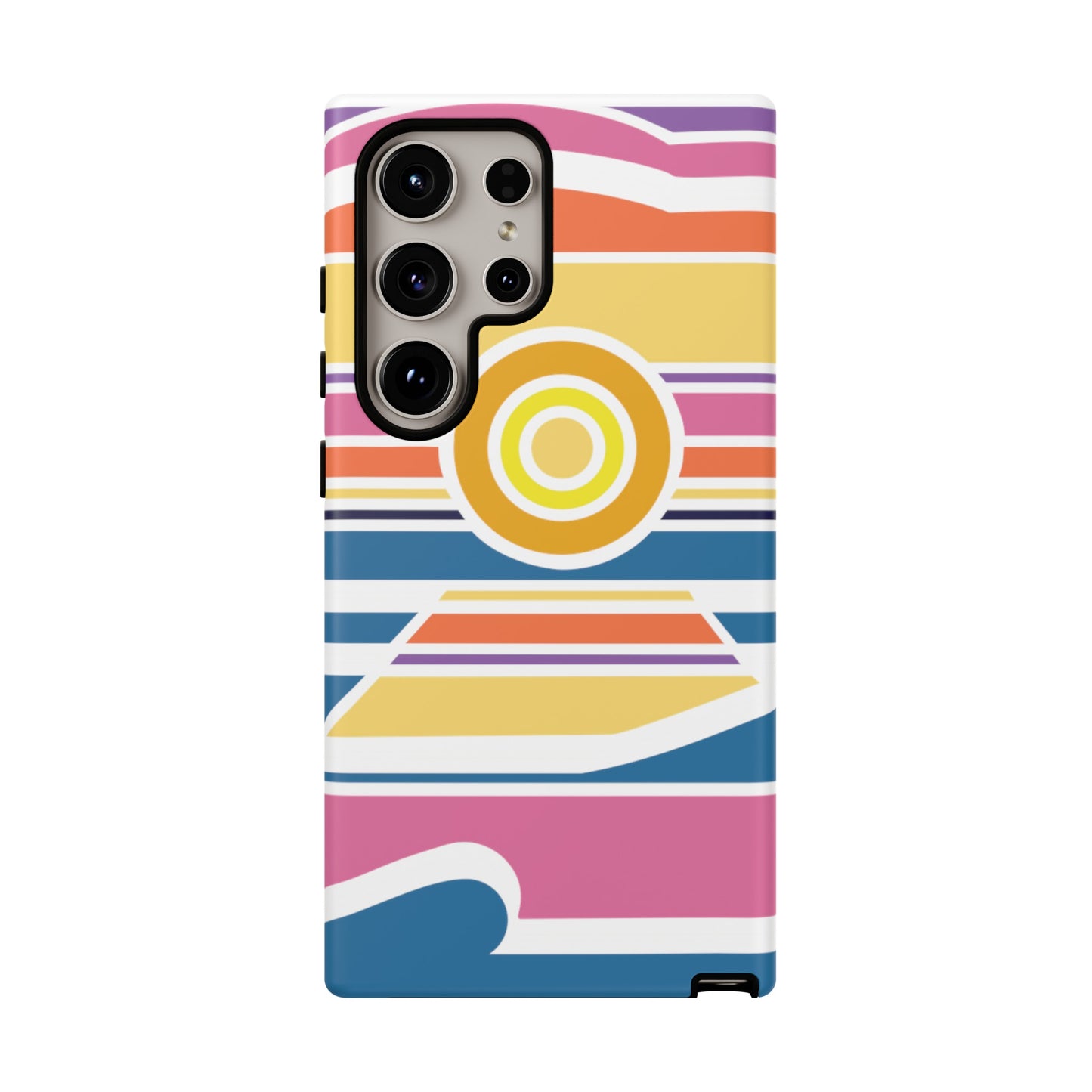 Surf Monkey - 70's Retro - White Phone Case