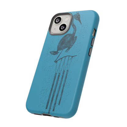 The Floridian - Sandhill Crane - Turquoise Phone Case