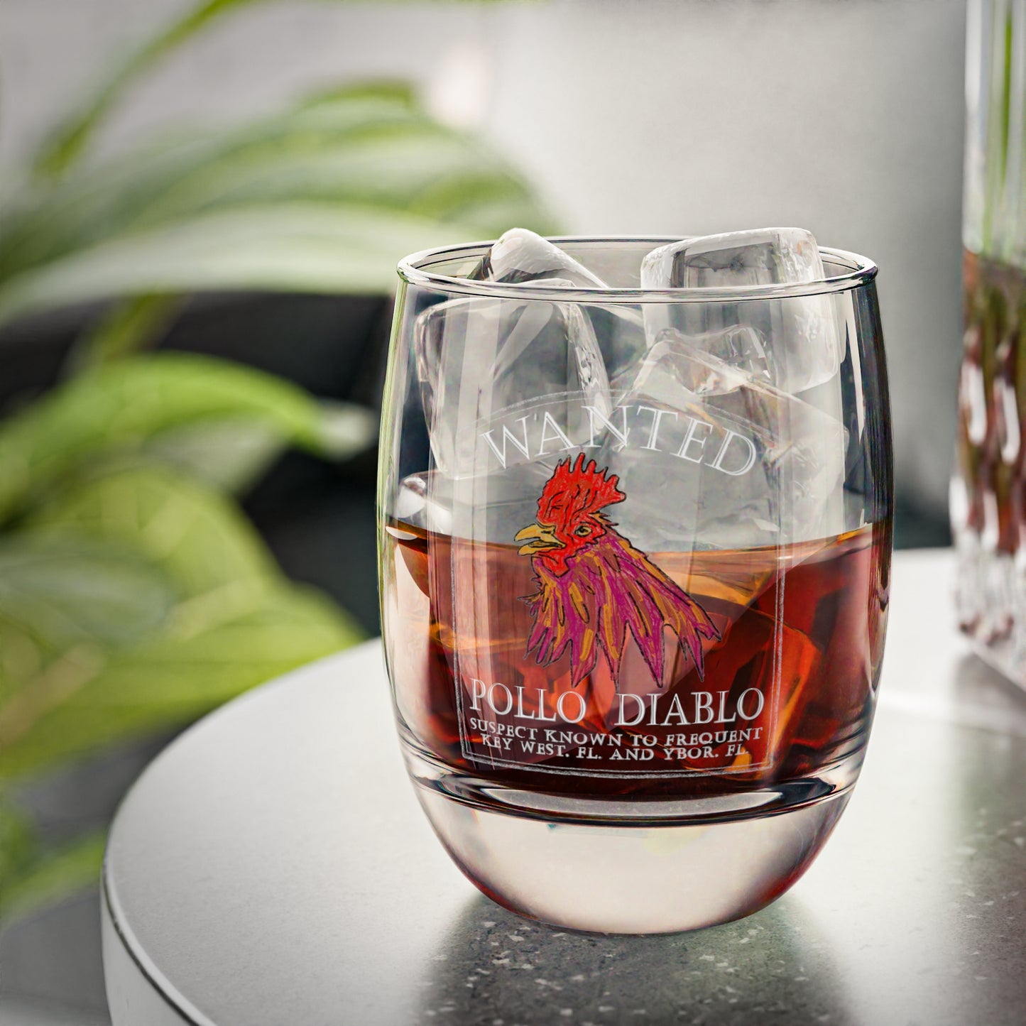 The Floridian - Diablo Pollo - Whiskey Glass