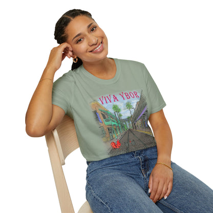The Floridian - Color Viva Ybor - Unisex Crew Softstyle T-Shirt