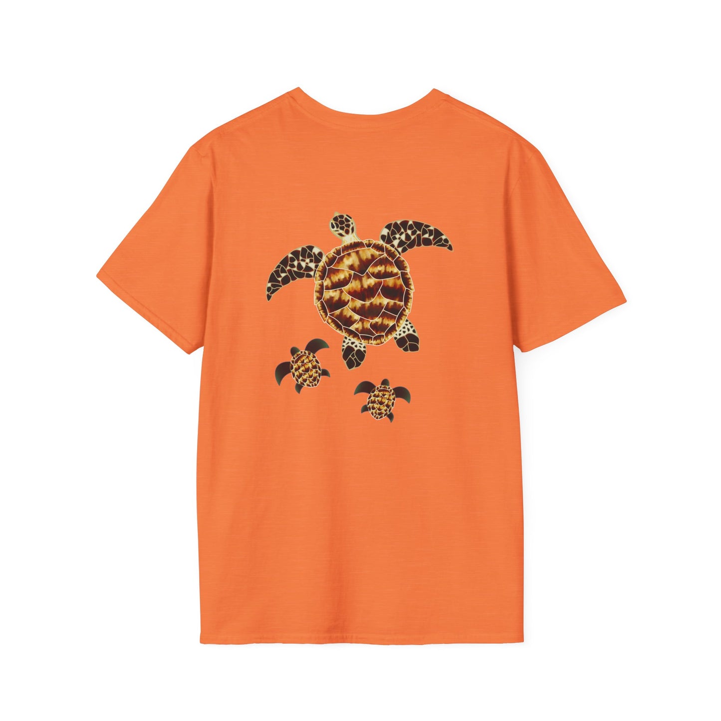 The Floridian - Tiger Hawksbill Turtles - Unisex Crew Softstyle T-Shirt