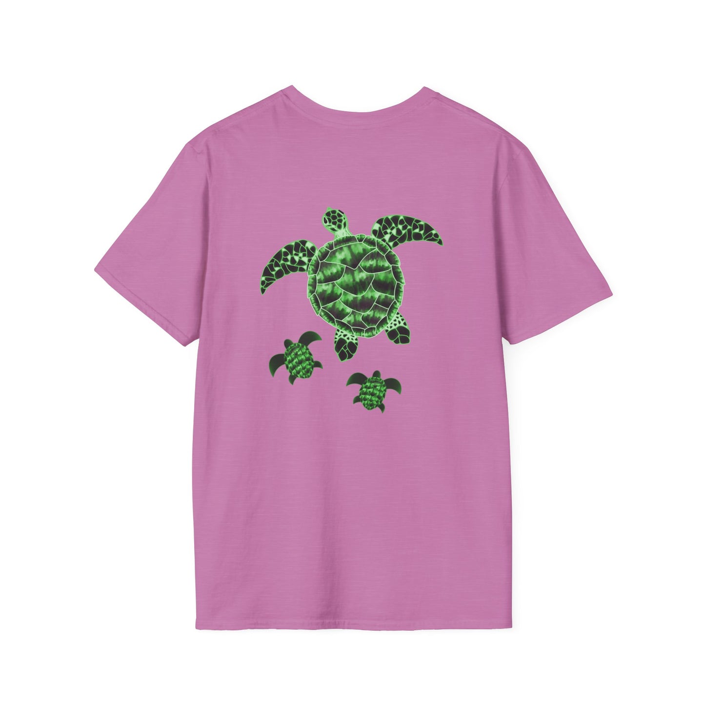 The Floridian - Green Hawksbill Turtles - Unisex Crew Softstyle T-Shirt