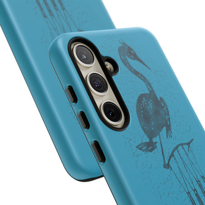 The Floridian - Sandhill Crane - Turquoise Phone Case