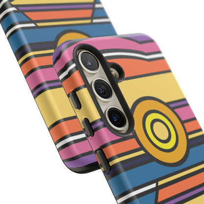 Surf Monkey - 70's Retro - Black Phone Case