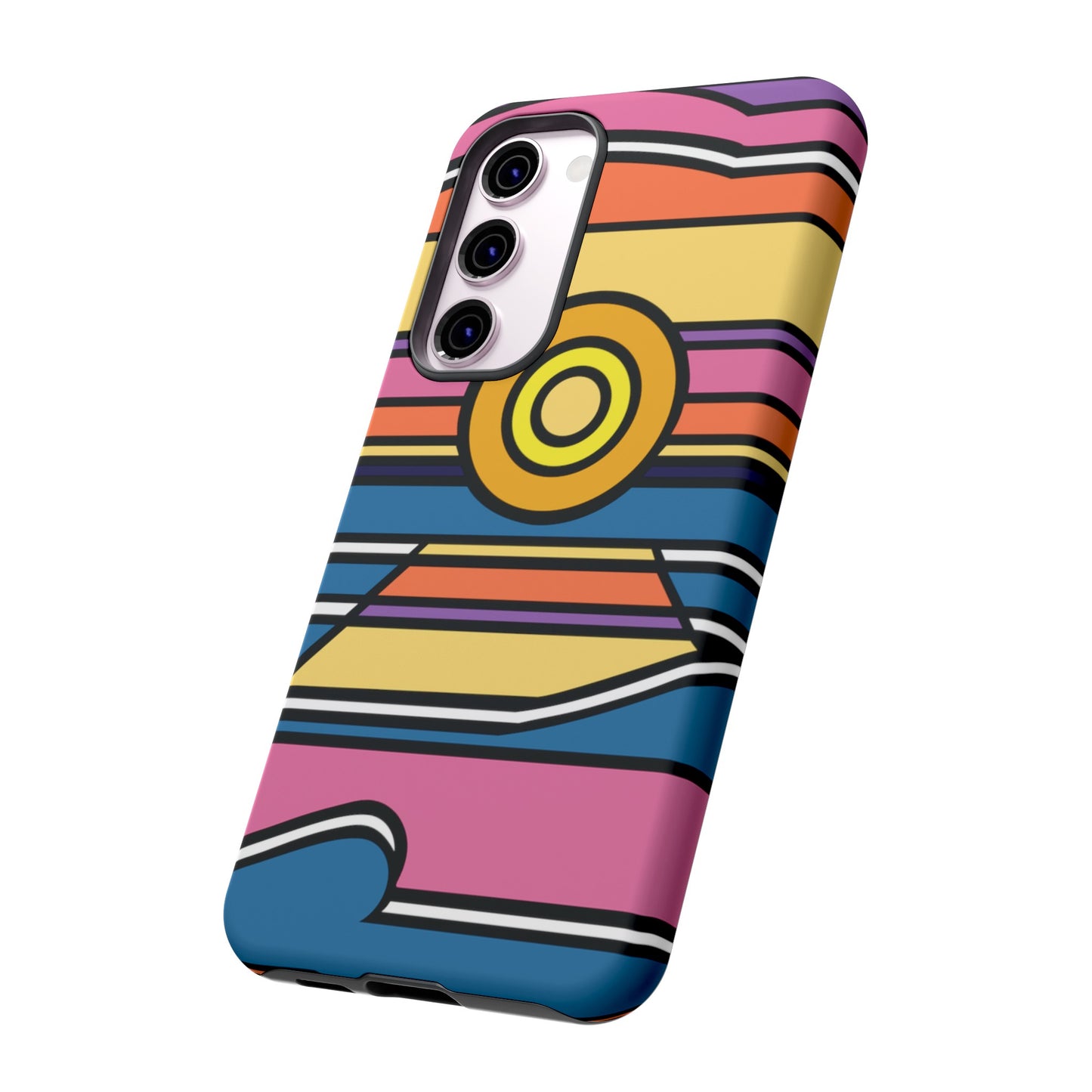 Surf Monkey - 70's Retro - Black Phone Case