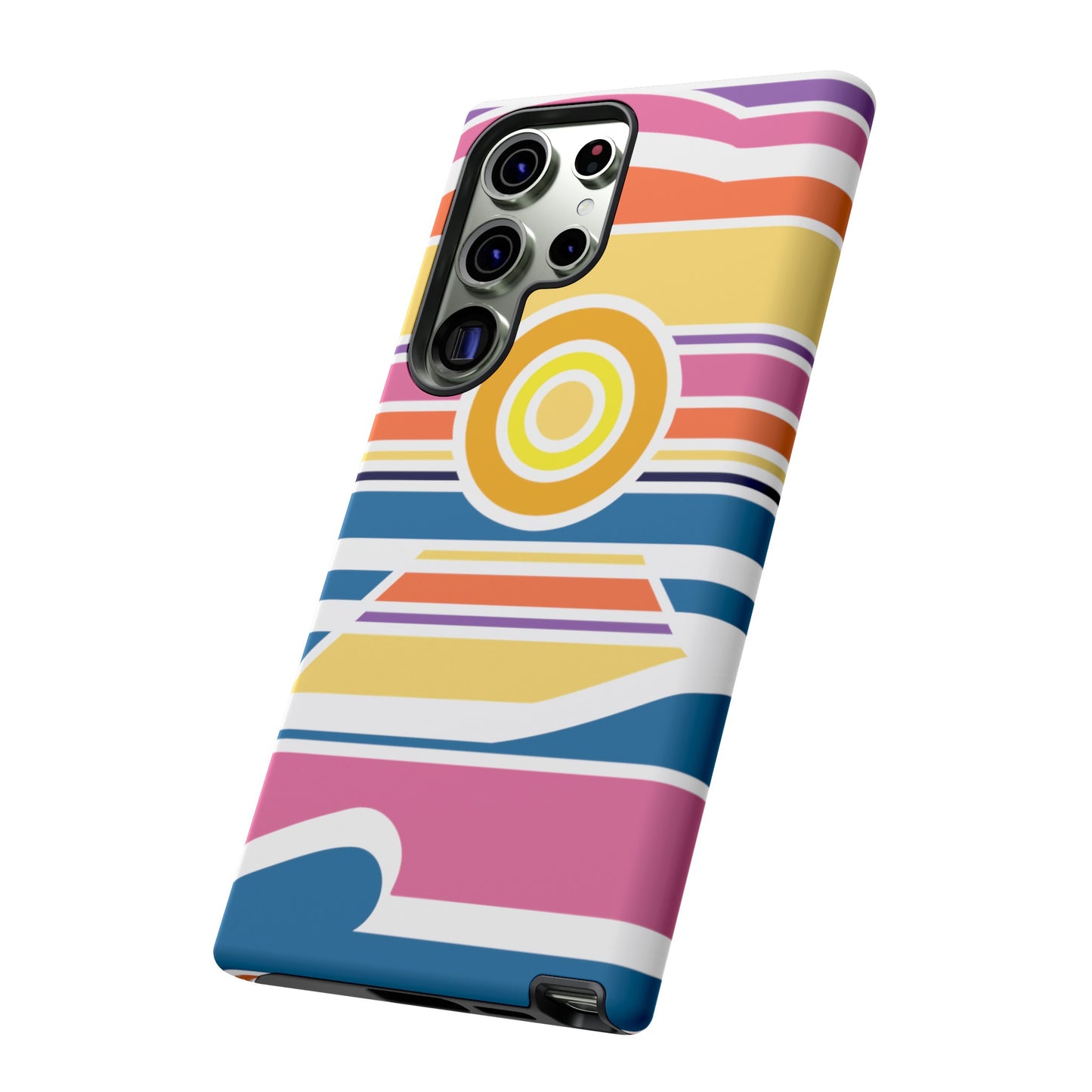 Surf Monkey - 70's Retro - White Phone Case