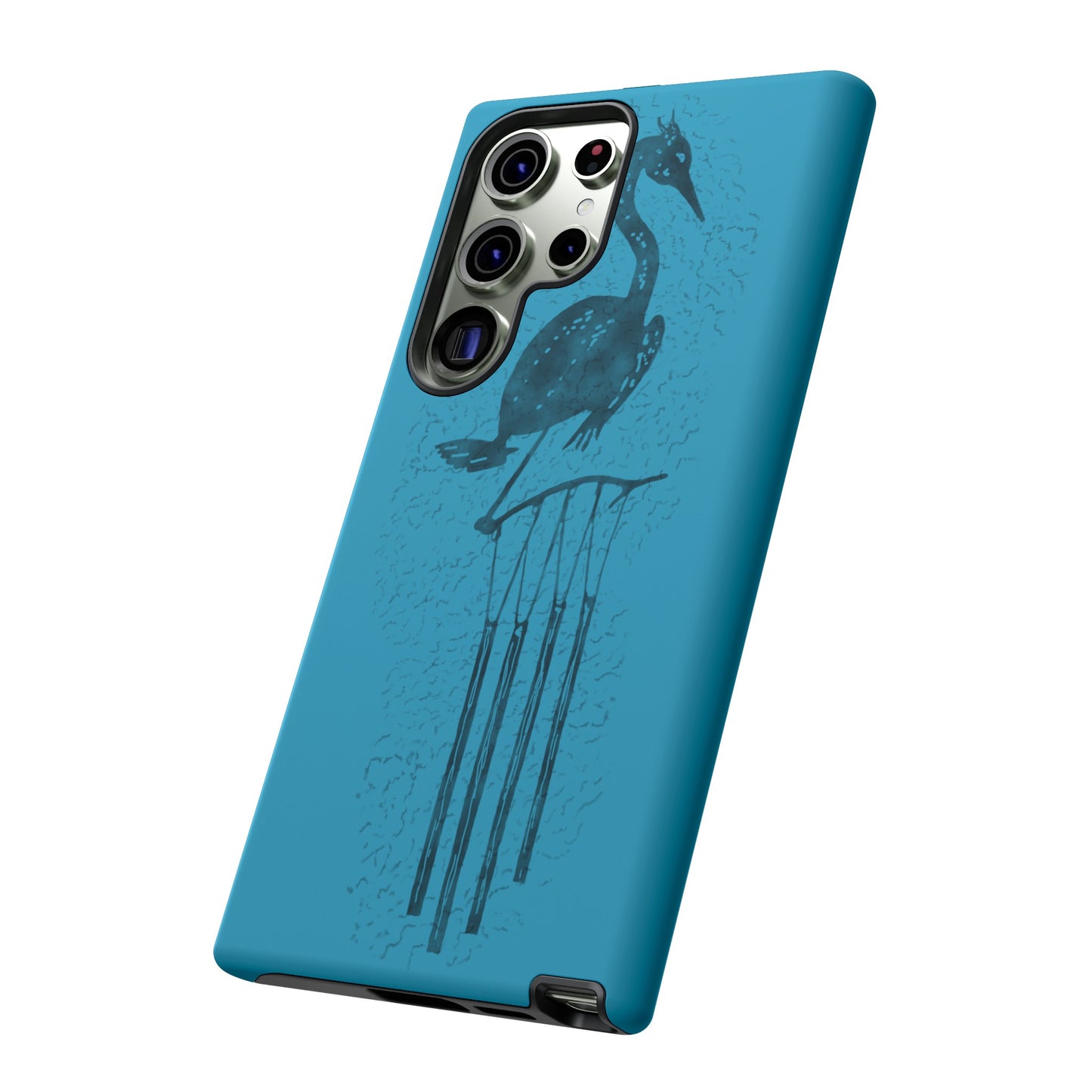 The Floridian - Sandhill Crane - Turquoise Phone Case