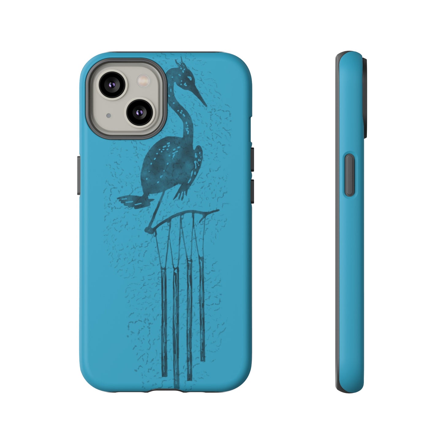 The Floridian - Sandhill Crane - Turquoise Phone Case