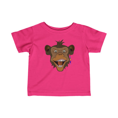 Surf Monkey - Head - Unisex Infant Fine Jersey Tee