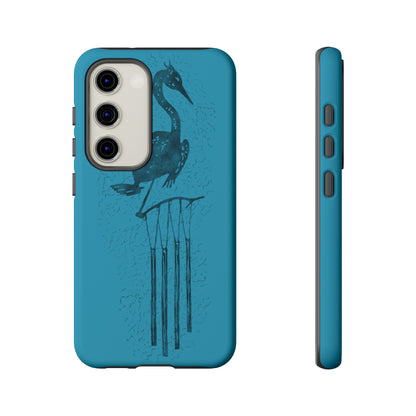 The Floridian - Sandhill Crane - Turquoise Phone Case