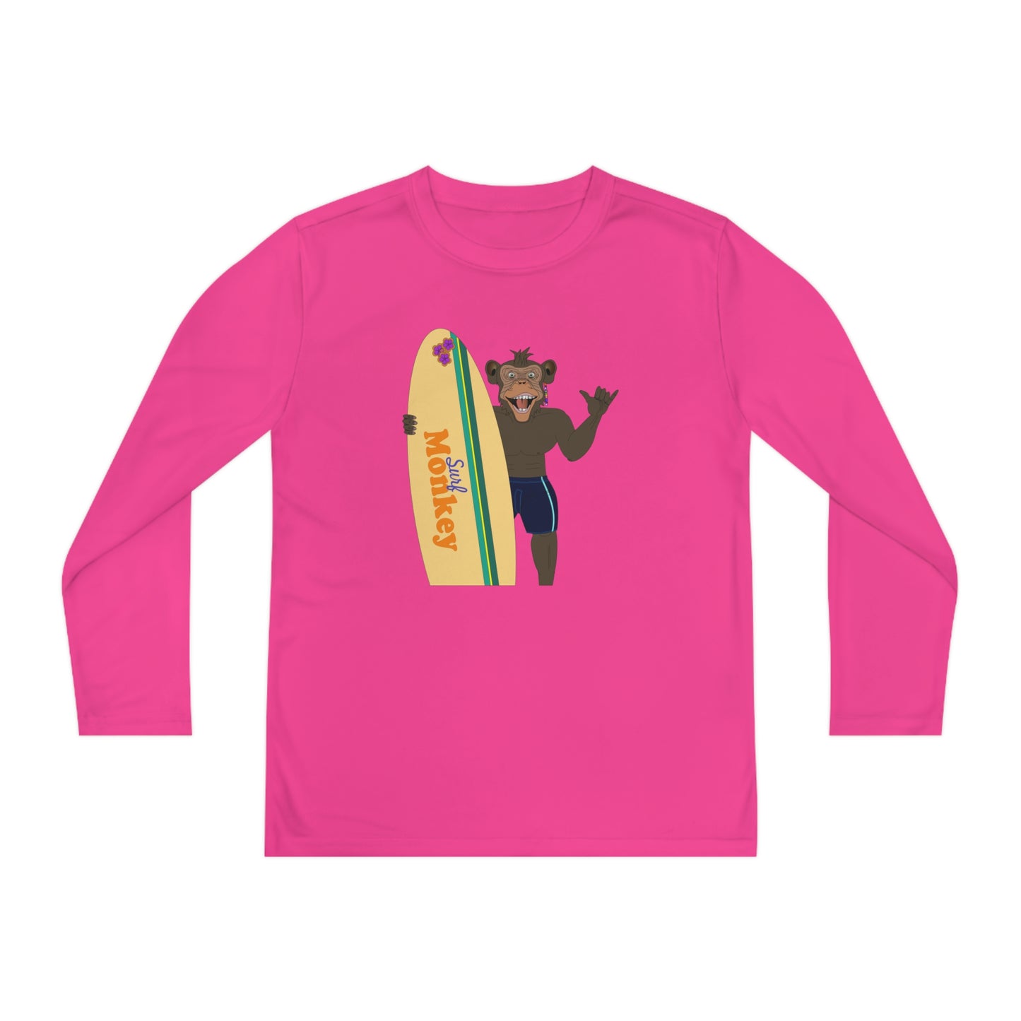 Surf Monkey Boy - Aloha - Unisex Youth Long Sleeve Tee