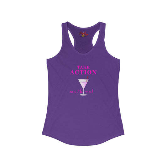 The Floridian - Gril's Take Action - Women's Ideal Racerback Tank