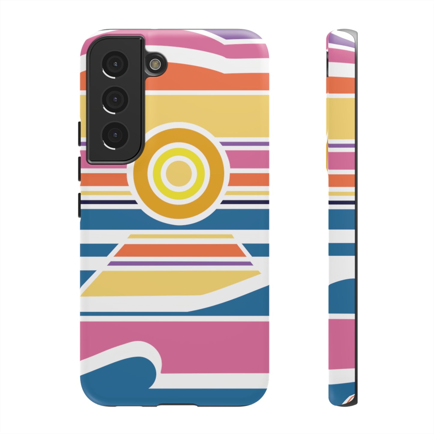 Surf Monkey - 70's Retro - White Phone Case