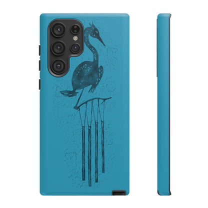 The Floridian - Sandhill Crane - Turquoise Phone Case