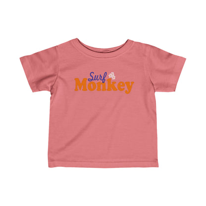 Surf Monkey - Logo - Unisex Infant Fine Jersey Tee