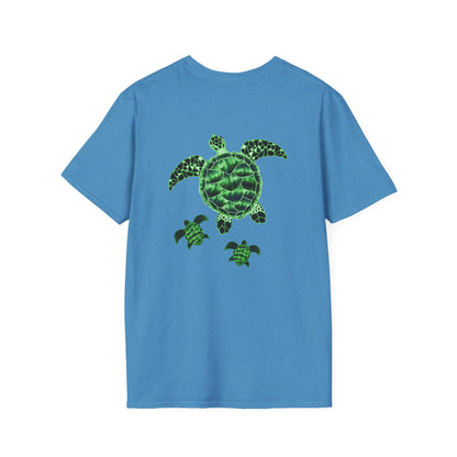 The Floridian - Green Hawksbill Turtles - Unisex Crew Softstyle T-Shirt