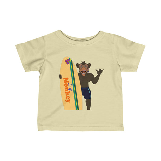 Surf Monkey Boy - Aloha - Unisex Infant Fine Jersey Tee