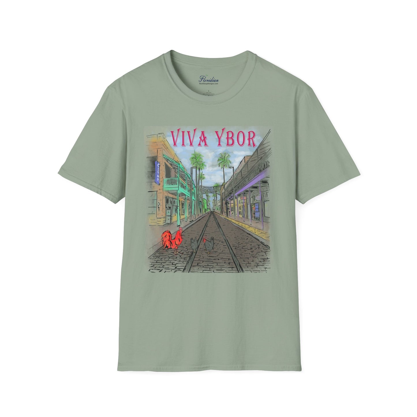 The Floridian - Color Viva Ybor - Unisex Crew Softstyle T-Shirt