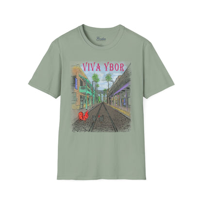 The Floridian - Color Viva Ybor - Unisex Crew Softstyle T-Shirt