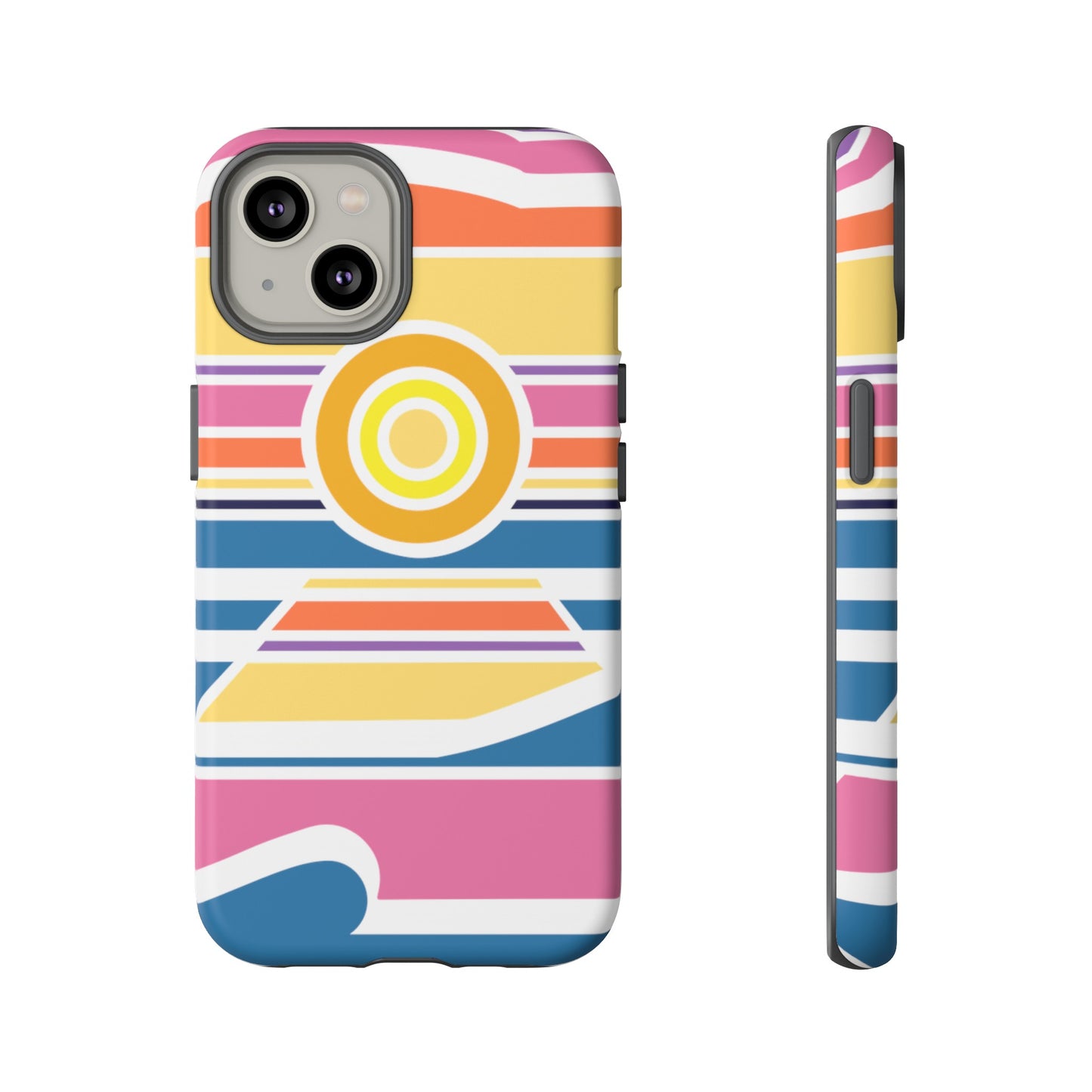 Surf Monkey - 70's Retro - White Phone Case