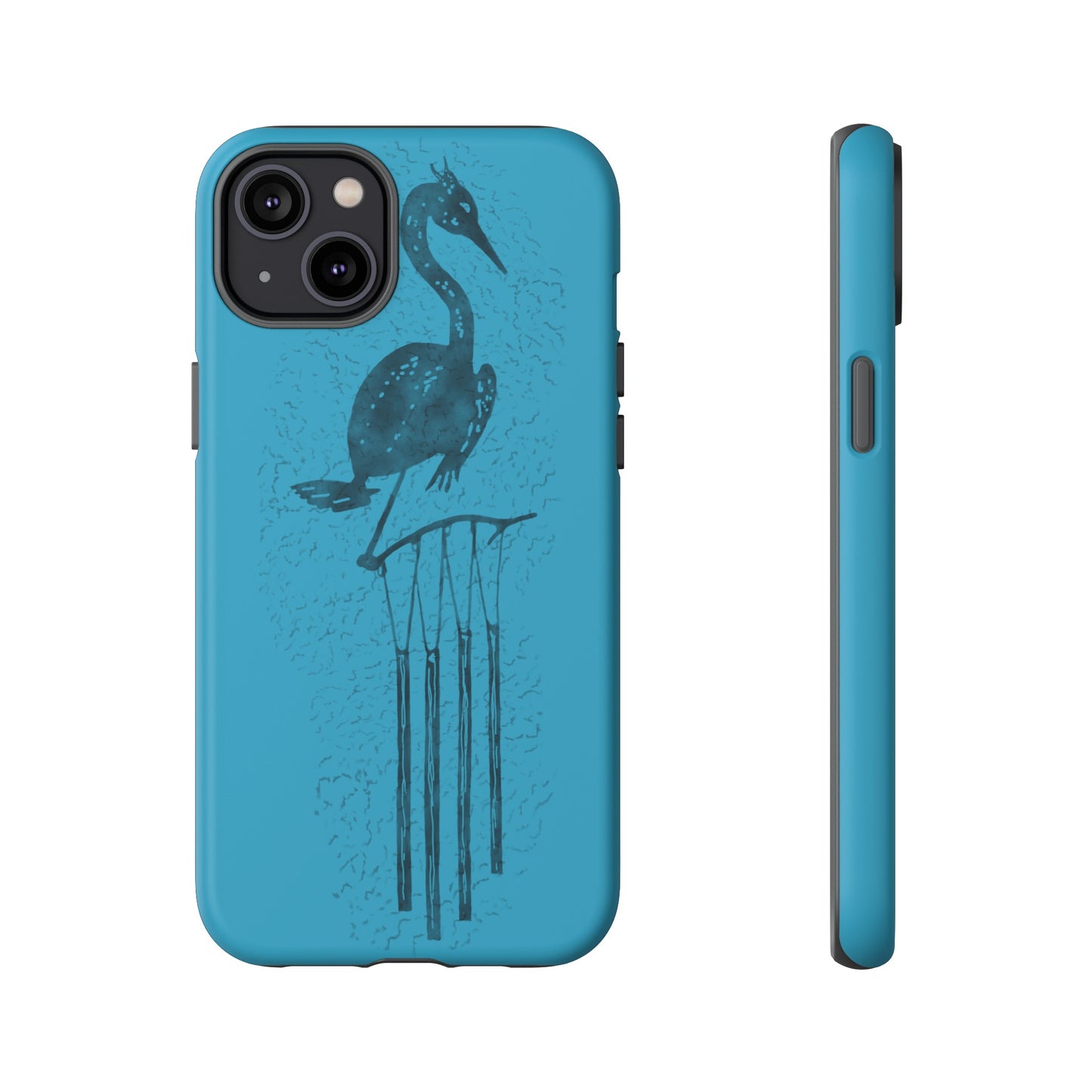 The Floridian - Sandhill Crane - Turquoise Phone Case