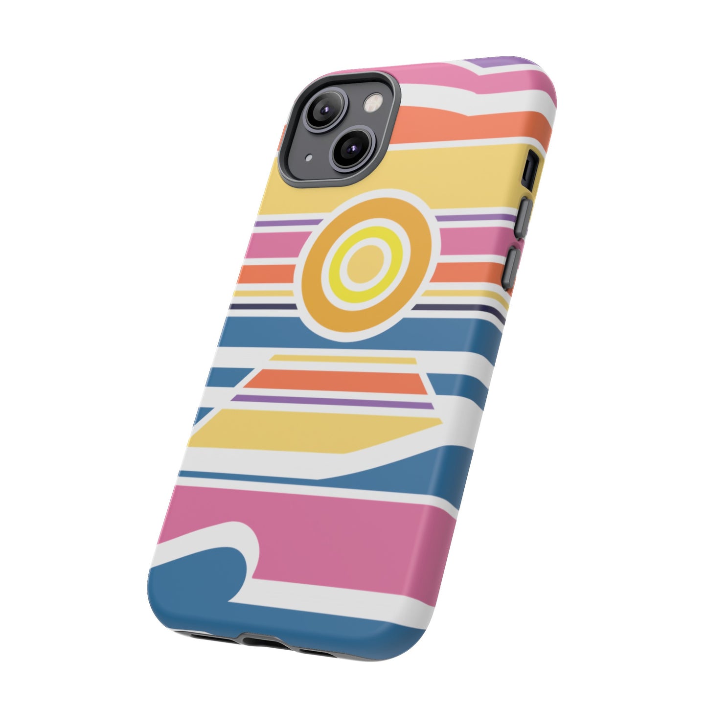 Surf Monkey - 70's Retro - White Phone Case