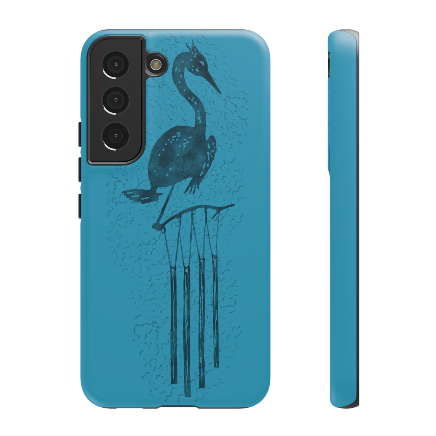 The Floridian - Sandhill Crane - Turquoise Phone Case