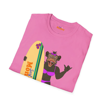 Surf Monkey Girl - Aloha - Unisex Crew Softstyle T-Shirt