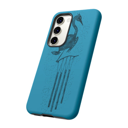 The Floridian - Sandhill Crane - Turquoise Phone Case