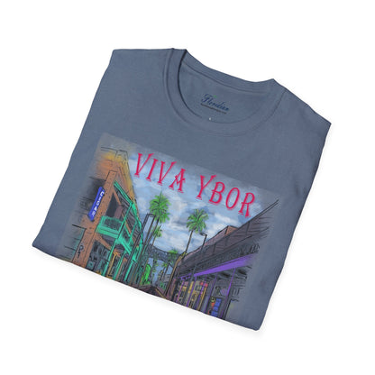 The Floridian - Color Viva Ybor - Unisex Crew Softstyle T-Shirt