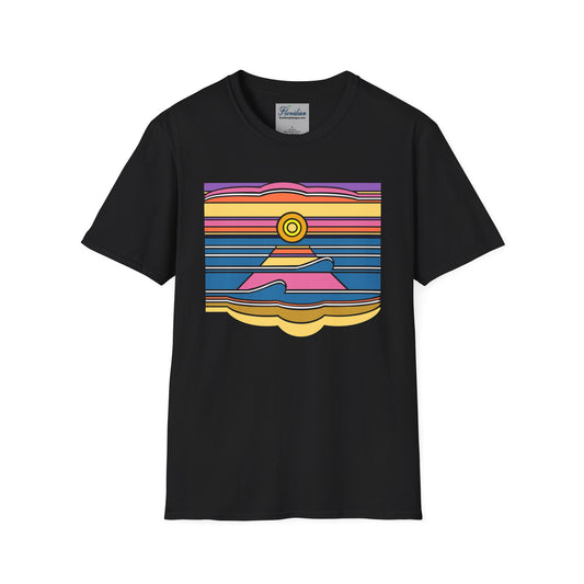 The Floridian - 70's Retro Sunset - Unisex Softstyle T-Shirt