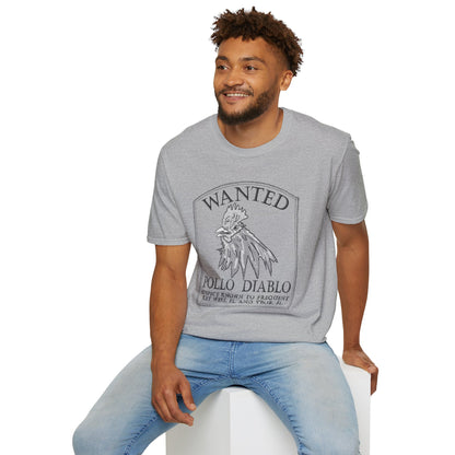 The Floridian - B&W Diablo Pollo - Unisex Crew Softstyle T-Shirt