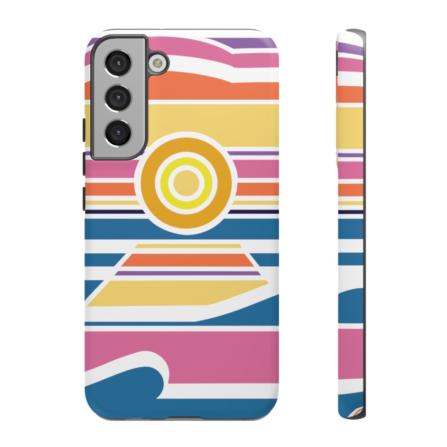 Surf Monkey - 70's Retro - White Phone Case