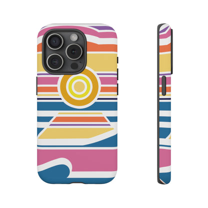 Surf Monkey - 70's Retro - White Phone Case