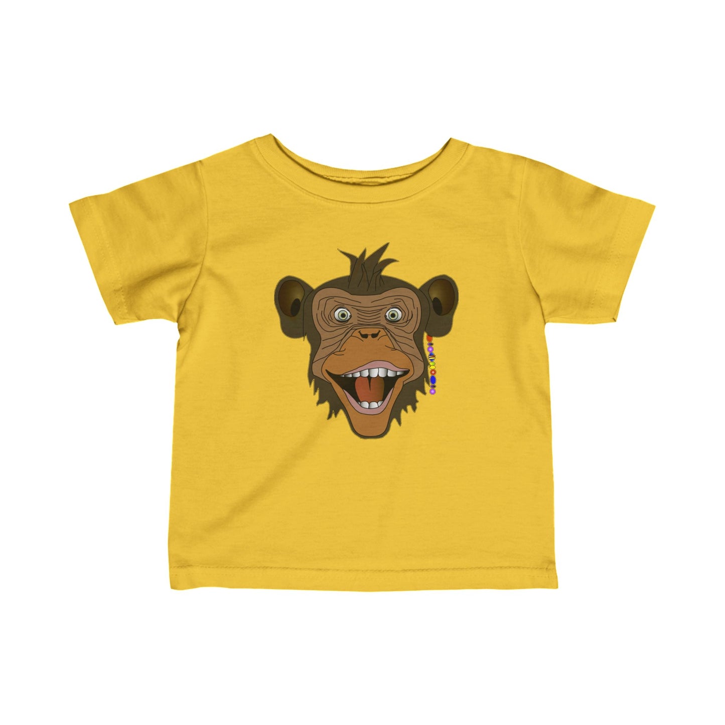 Surf Monkey - Head - Unisex Infant Fine Jersey Tee